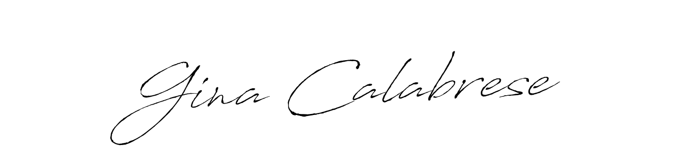 The best way (Antro_Vectra) to make a short signature is to pick only two or three words in your name. The name Gina Calabrese include a total of six letters. For converting this name. Gina Calabrese signature style 6 images and pictures png