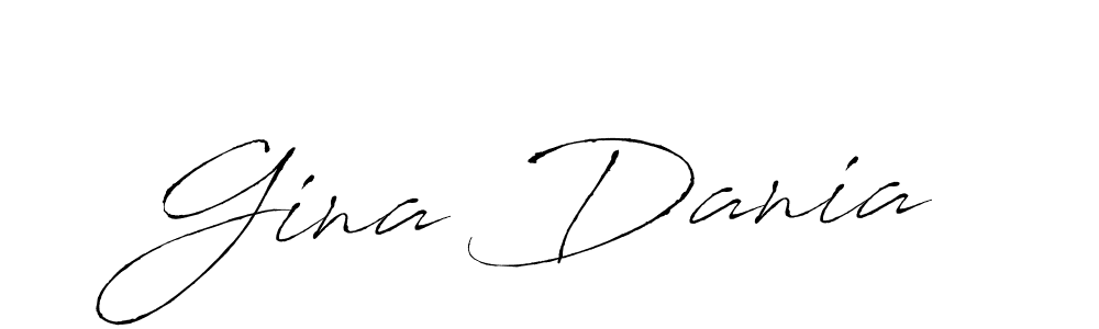 Design your own signature with our free online signature maker. With this signature software, you can create a handwritten (Antro_Vectra) signature for name Gina Dania. Gina Dania signature style 6 images and pictures png