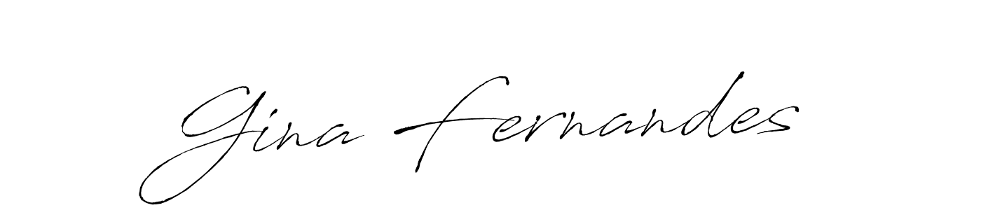 Make a beautiful signature design for name Gina Fernandes. With this signature (Antro_Vectra) style, you can create a handwritten signature for free. Gina Fernandes signature style 6 images and pictures png