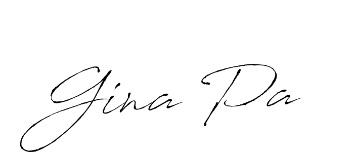 Design your own signature with our free online signature maker. With this signature software, you can create a handwritten (Antro_Vectra) signature for name Gina Pa. Gina Pa signature style 6 images and pictures png