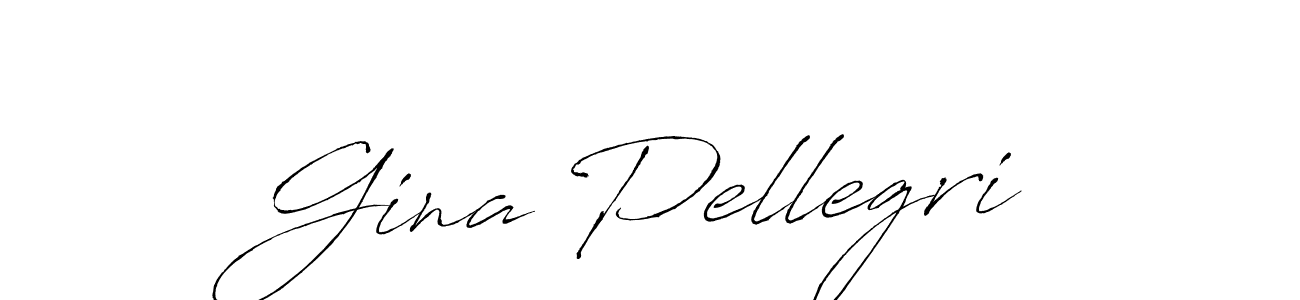 How to make Gina Pellegri name signature. Use Antro_Vectra style for creating short signs online. This is the latest handwritten sign. Gina Pellegri signature style 6 images and pictures png