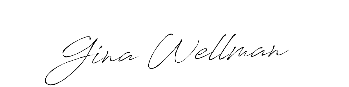 Design your own signature with our free online signature maker. With this signature software, you can create a handwritten (Antro_Vectra) signature for name Gina Wellman. Gina Wellman signature style 6 images and pictures png