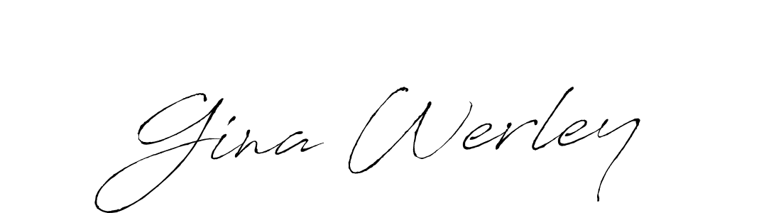 Create a beautiful signature design for name Gina Werley. With this signature (Antro_Vectra) fonts, you can make a handwritten signature for free. Gina Werley signature style 6 images and pictures png