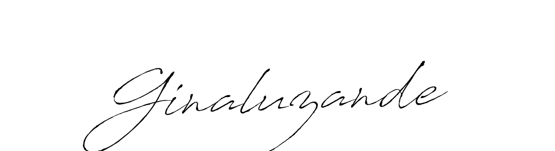 Use a signature maker to create a handwritten signature online. With this signature software, you can design (Antro_Vectra) your own signature for name Ginaluzande. Ginaluzande signature style 6 images and pictures png