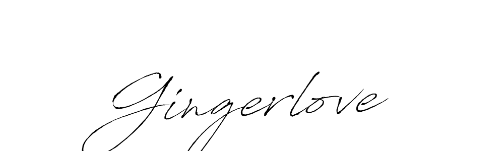 Use a signature maker to create a handwritten signature online. With this signature software, you can design (Antro_Vectra) your own signature for name Gingerlove. Gingerlove signature style 6 images and pictures png