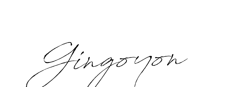 How to make Gingoyon signature? Antro_Vectra is a professional autograph style. Create handwritten signature for Gingoyon name. Gingoyon signature style 6 images and pictures png