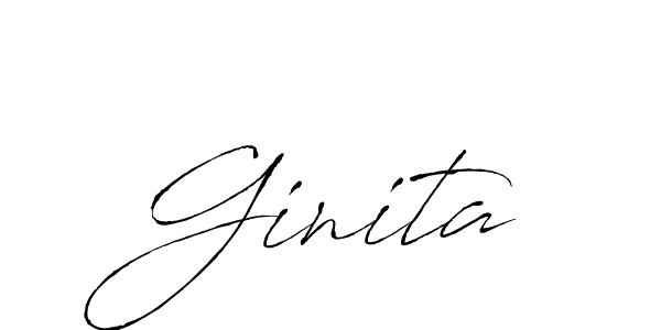 Create a beautiful signature design for name Ginita. With this signature (Antro_Vectra) fonts, you can make a handwritten signature for free. Ginita signature style 6 images and pictures png