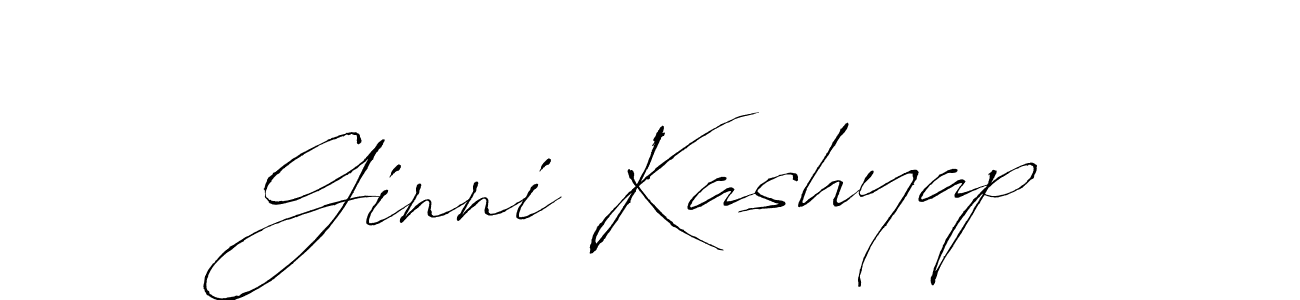 Use a signature maker to create a handwritten signature online. With this signature software, you can design (Antro_Vectra) your own signature for name Ginni Kashyap. Ginni Kashyap signature style 6 images and pictures png
