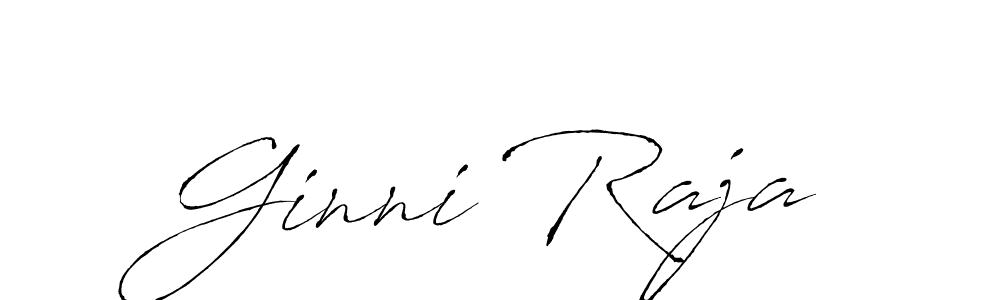 How to make Ginni Raja name signature. Use Antro_Vectra style for creating short signs online. This is the latest handwritten sign. Ginni Raja signature style 6 images and pictures png