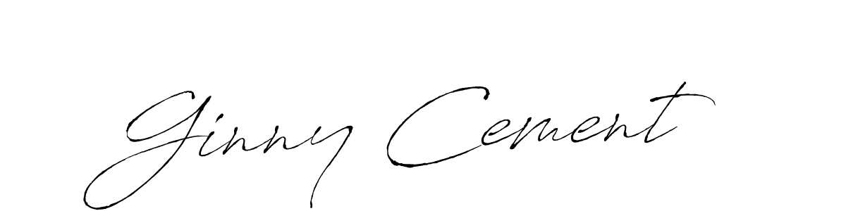 Ginny Cement stylish signature style. Best Handwritten Sign (Antro_Vectra) for my name. Handwritten Signature Collection Ideas for my name Ginny Cement. Ginny Cement signature style 6 images and pictures png
