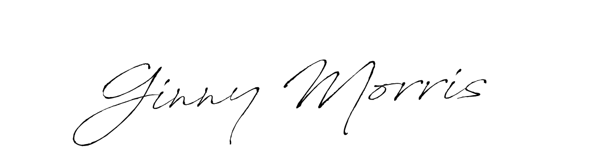 How to make Ginny Morris name signature. Use Antro_Vectra style for creating short signs online. This is the latest handwritten sign. Ginny Morris signature style 6 images and pictures png