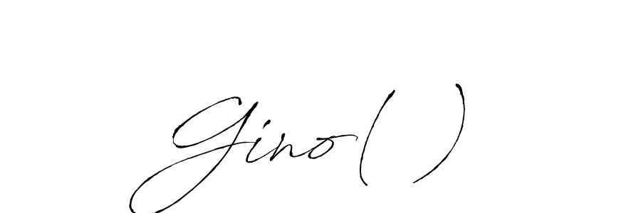 Make a beautiful signature design for name Gino(♡). With this signature (Antro_Vectra) style, you can create a handwritten signature for free. Gino(♡) signature style 6 images and pictures png