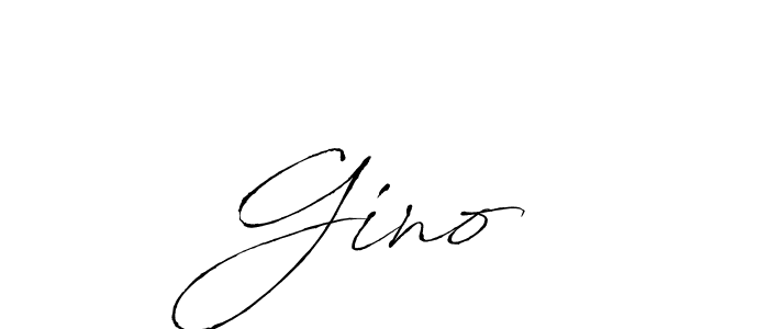 Gino♡ stylish signature style. Best Handwritten Sign (Antro_Vectra) for my name. Handwritten Signature Collection Ideas for my name Gino♡. Gino♡ signature style 6 images and pictures png