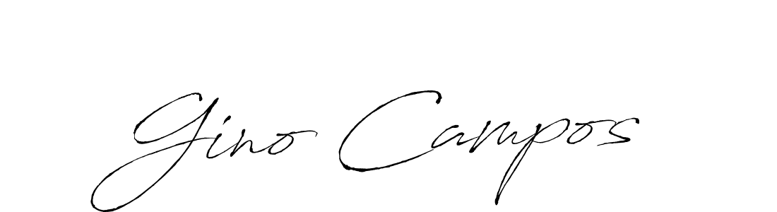 Make a beautiful signature design for name Gino Campos. With this signature (Antro_Vectra) style, you can create a handwritten signature for free. Gino Campos signature style 6 images and pictures png