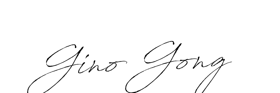 Also we have Gino Gong name is the best signature style. Create professional handwritten signature collection using Antro_Vectra autograph style. Gino Gong signature style 6 images and pictures png