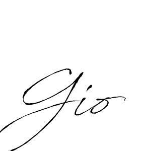 How to make Gio signature? Antro_Vectra is a professional autograph style. Create handwritten signature for Gio name. Gio signature style 6 images and pictures png