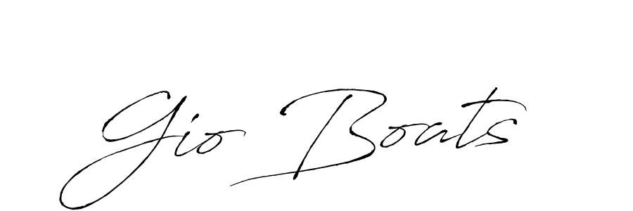 Use a signature maker to create a handwritten signature online. With this signature software, you can design (Antro_Vectra) your own signature for name Gio Boats. Gio Boats signature style 6 images and pictures png