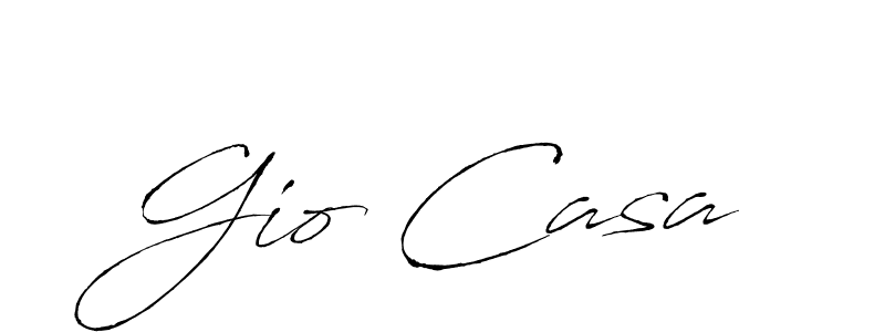 How to make Gio Casa signature? Antro_Vectra is a professional autograph style. Create handwritten signature for Gio Casa name. Gio Casa signature style 6 images and pictures png