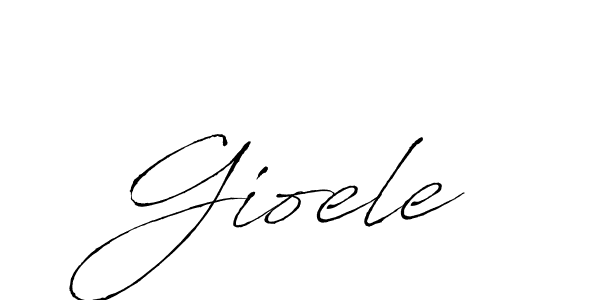 Design your own signature with our free online signature maker. With this signature software, you can create a handwritten (Antro_Vectra) signature for name Gioele. Gioele signature style 6 images and pictures png