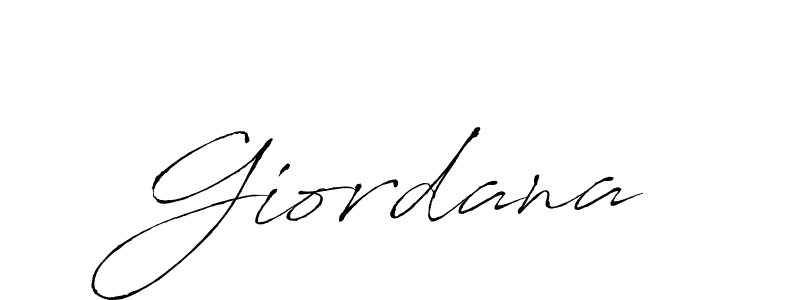 Giordana stylish signature style. Best Handwritten Sign (Antro_Vectra) for my name. Handwritten Signature Collection Ideas for my name Giordana. Giordana signature style 6 images and pictures png