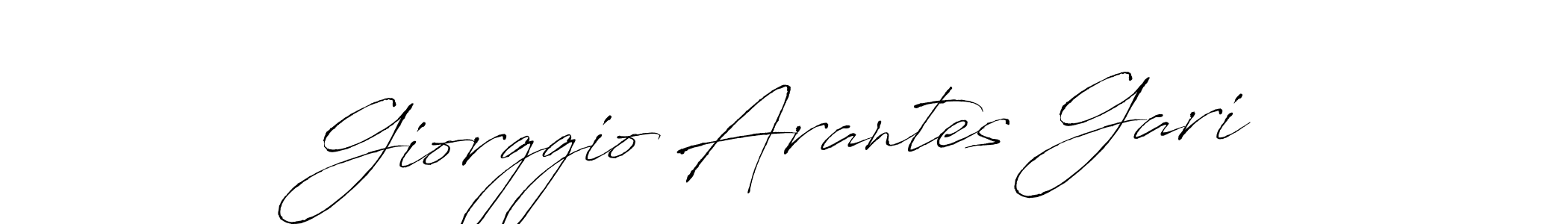 Also we have Giorggio Arantes Gari name is the best signature style. Create professional handwritten signature collection using Antro_Vectra autograph style. Giorggio Arantes Gari signature style 6 images and pictures png