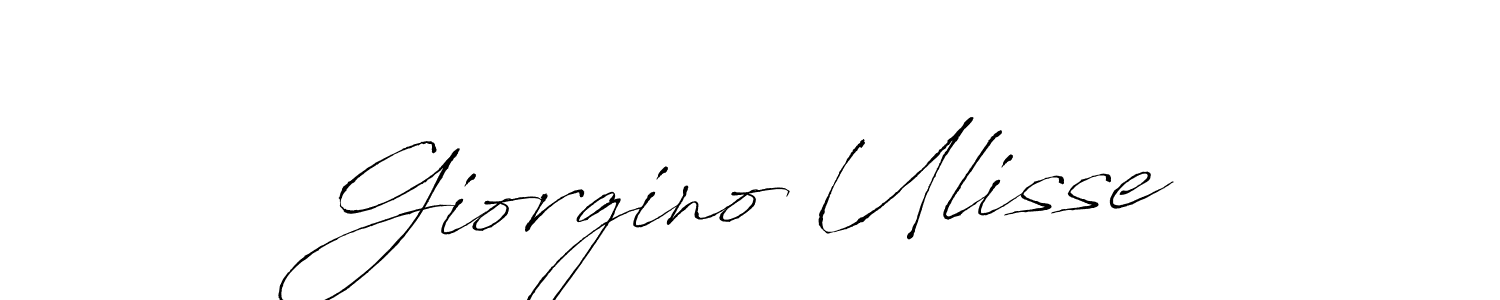 Create a beautiful signature design for name Giorgino Ulisse. With this signature (Antro_Vectra) fonts, you can make a handwritten signature for free. Giorgino Ulisse signature style 6 images and pictures png