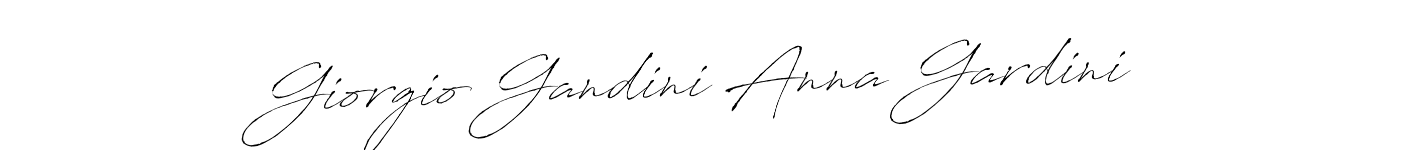 Create a beautiful signature design for name Giorgio Gandini Anna Gardini. With this signature (Antro_Vectra) fonts, you can make a handwritten signature for free. Giorgio Gandini Anna Gardini signature style 6 images and pictures png