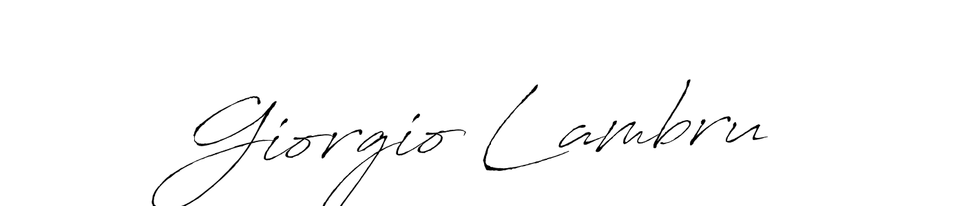 Make a short Giorgio Lambru signature style. Manage your documents anywhere anytime using Antro_Vectra. Create and add eSignatures, submit forms, share and send files easily. Giorgio Lambru signature style 6 images and pictures png