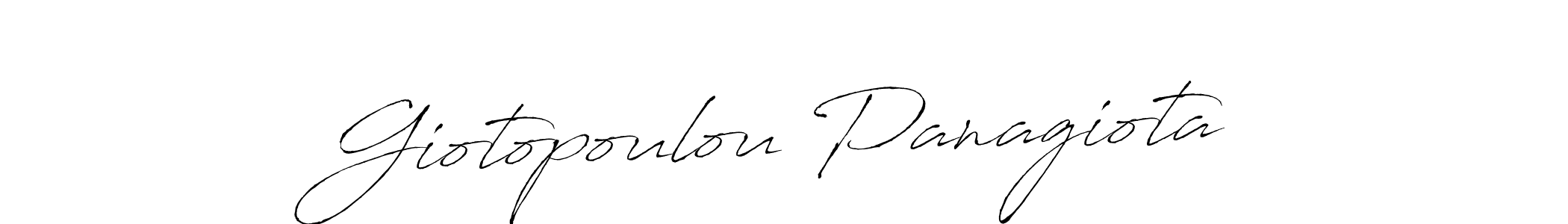 Design your own signature with our free online signature maker. With this signature software, you can create a handwritten (Antro_Vectra) signature for name Giotopoulou Panagiota. Giotopoulou Panagiota signature style 6 images and pictures png