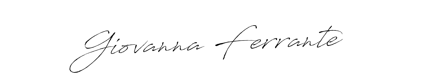 Make a beautiful signature design for name Giovanna Ferrante. With this signature (Antro_Vectra) style, you can create a handwritten signature for free. Giovanna Ferrante signature style 6 images and pictures png