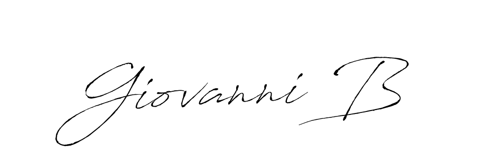 Use a signature maker to create a handwritten signature online. With this signature software, you can design (Antro_Vectra) your own signature for name Giovanni B. Giovanni B signature style 6 images and pictures png