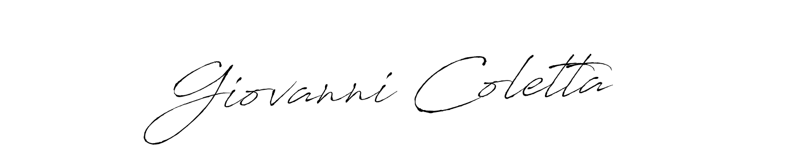 How to make Giovanni Coletta signature? Antro_Vectra is a professional autograph style. Create handwritten signature for Giovanni Coletta name. Giovanni Coletta signature style 6 images and pictures png