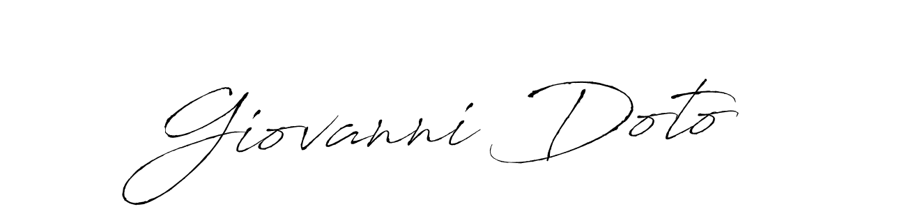 Design your own signature with our free online signature maker. With this signature software, you can create a handwritten (Antro_Vectra) signature for name Giovanni Doto. Giovanni Doto signature style 6 images and pictures png