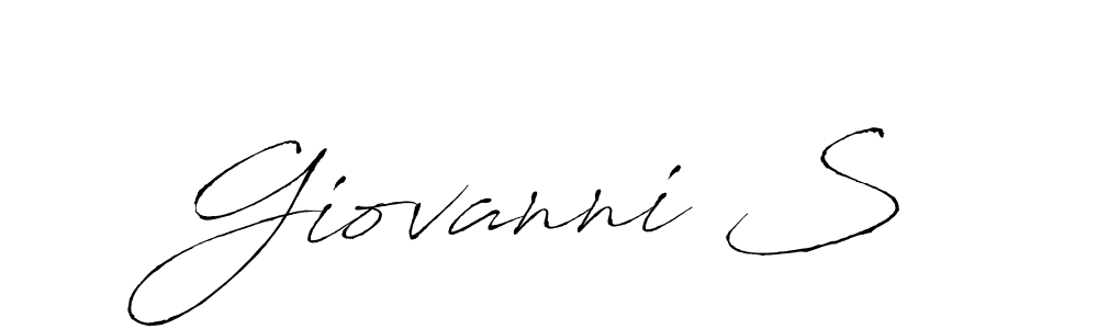 It looks lik you need a new signature style for name Giovanni S. Design unique handwritten (Antro_Vectra) signature with our free signature maker in just a few clicks. Giovanni S signature style 6 images and pictures png