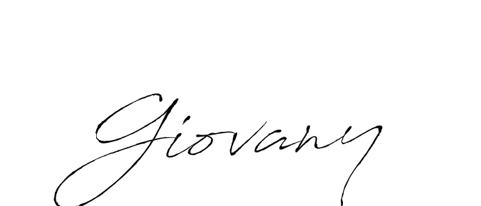 Use a signature maker to create a handwritten signature online. With this signature software, you can design (Antro_Vectra) your own signature for name Giovany. Giovany signature style 6 images and pictures png