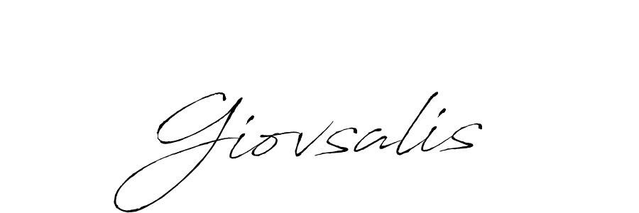 You should practise on your own different ways (Antro_Vectra) to write your name (Giovsalis) in signature. don't let someone else do it for you. Giovsalis signature style 6 images and pictures png