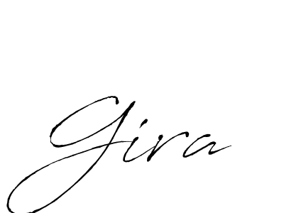 Make a beautiful signature design for name Gira. With this signature (Antro_Vectra) style, you can create a handwritten signature for free. Gira signature style 6 images and pictures png