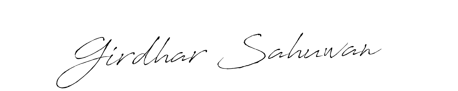 The best way (Antro_Vectra) to make a short signature is to pick only two or three words in your name. The name Girdhar Sahuwan include a total of six letters. For converting this name. Girdhar Sahuwan signature style 6 images and pictures png