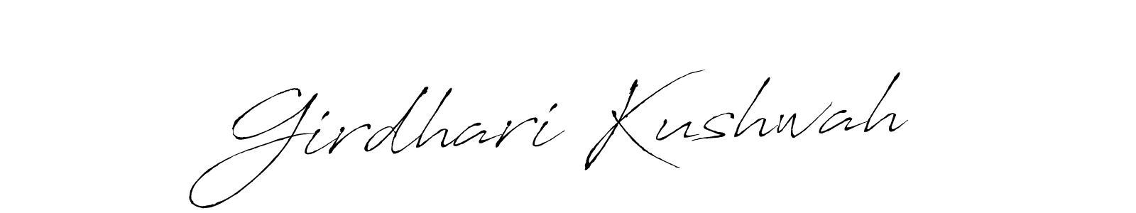 Also You can easily find your signature by using the search form. We will create Girdhari Kushwah name handwritten signature images for you free of cost using Antro_Vectra sign style. Girdhari Kushwah signature style 6 images and pictures png