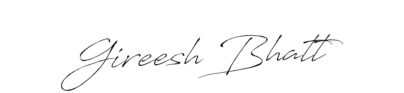 Make a beautiful signature design for name Gireesh Bhatt. Use this online signature maker to create a handwritten signature for free. Gireesh Bhatt signature style 6 images and pictures png