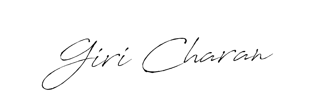 The best way (Antro_Vectra) to make a short signature is to pick only two or three words in your name. The name Giri Charan include a total of six letters. For converting this name. Giri Charan signature style 6 images and pictures png