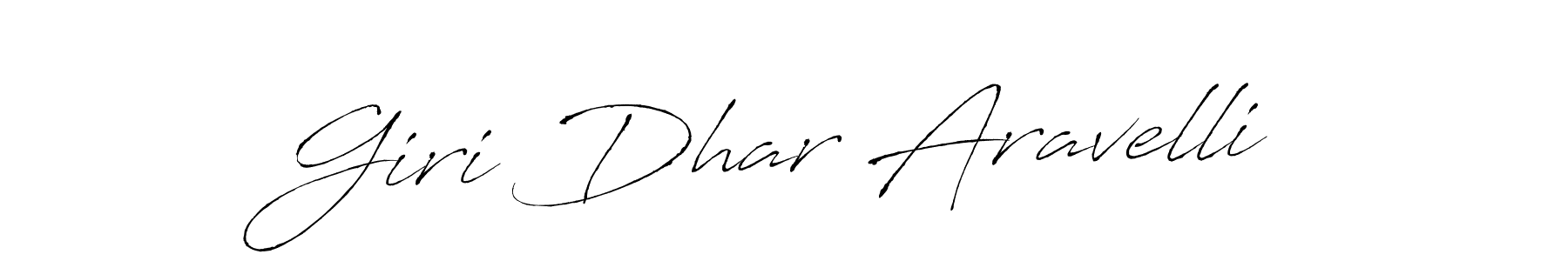 Giri Dhar Aravelli stylish signature style. Best Handwritten Sign (Antro_Vectra) for my name. Handwritten Signature Collection Ideas for my name Giri Dhar Aravelli. Giri Dhar Aravelli signature style 6 images and pictures png