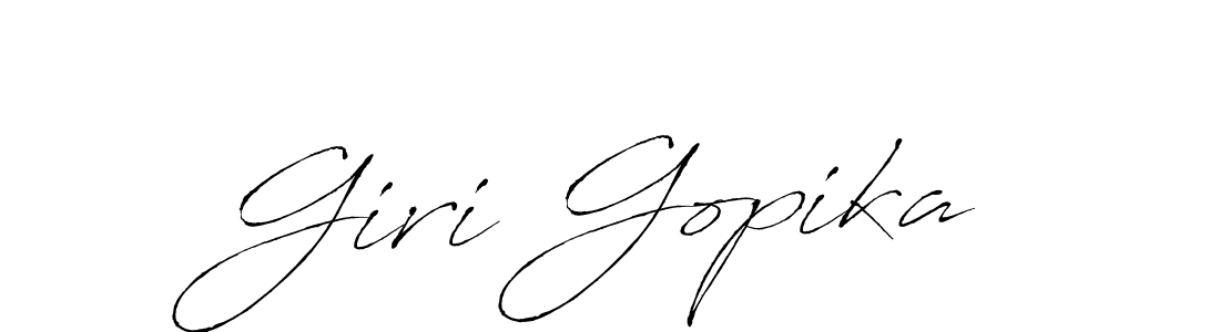 It looks lik you need a new signature style for name Giri Gopika. Design unique handwritten (Antro_Vectra) signature with our free signature maker in just a few clicks. Giri Gopika signature style 6 images and pictures png