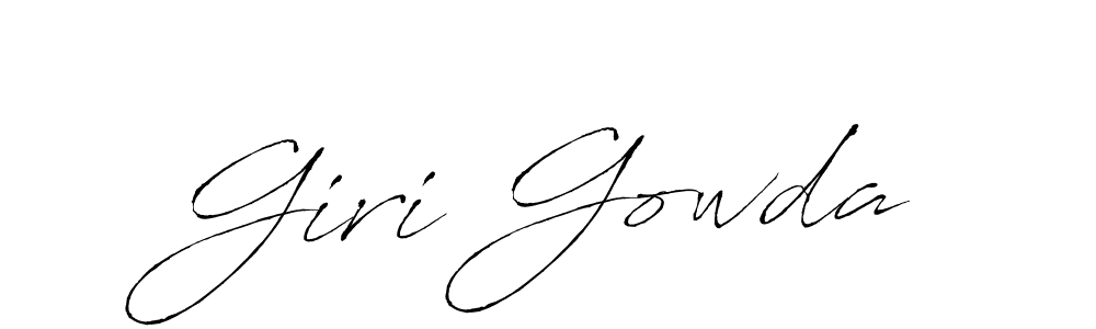 Similarly Antro_Vectra is the best handwritten signature design. Signature creator online .You can use it as an online autograph creator for name Giri Gowda. Giri Gowda signature style 6 images and pictures png