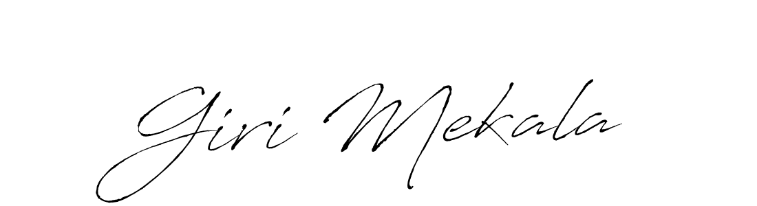 The best way (Antro_Vectra) to make a short signature is to pick only two or three words in your name. The name Giri Mekala include a total of six letters. For converting this name. Giri Mekala signature style 6 images and pictures png