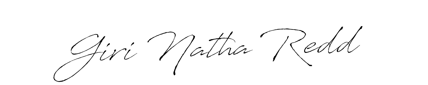 Make a beautiful signature design for name Giri Natha Redd. With this signature (Antro_Vectra) style, you can create a handwritten signature for free. Giri Natha Redd signature style 6 images and pictures png