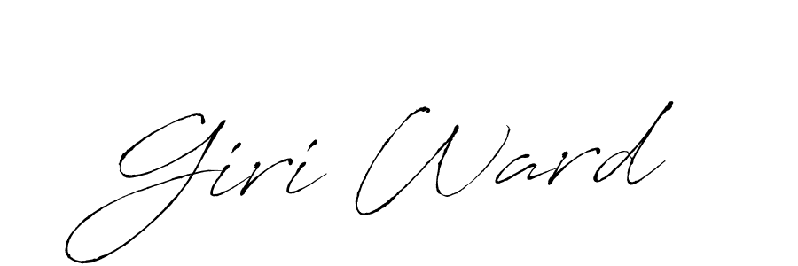 Create a beautiful signature design for name Giri Ward. With this signature (Antro_Vectra) fonts, you can make a handwritten signature for free. Giri Ward signature style 6 images and pictures png