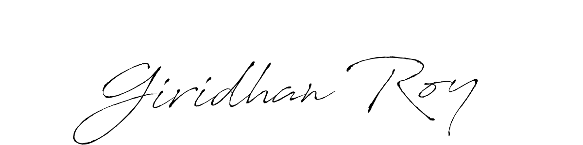 You should practise on your own different ways (Antro_Vectra) to write your name (Giridhan Roy) in signature. don't let someone else do it for you. Giridhan Roy signature style 6 images and pictures png