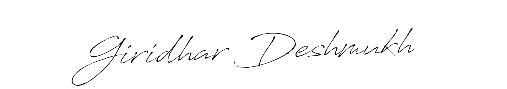 Also we have Giridhar Deshmukh name is the best signature style. Create professional handwritten signature collection using Antro_Vectra autograph style. Giridhar Deshmukh signature style 6 images and pictures png