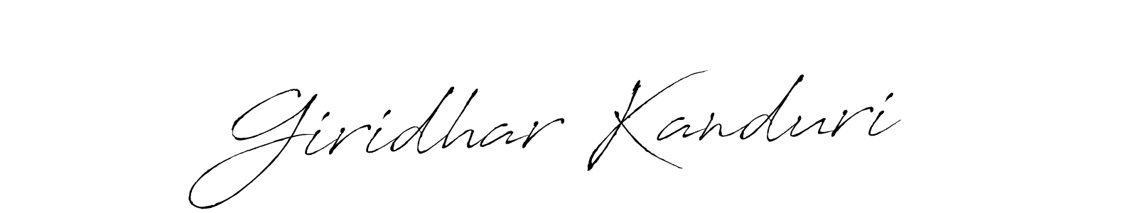 Also we have Giridhar Kanduri name is the best signature style. Create professional handwritten signature collection using Antro_Vectra autograph style. Giridhar Kanduri signature style 6 images and pictures png